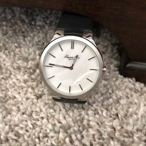 Black Genuine Leather Kenneth Cole Watch